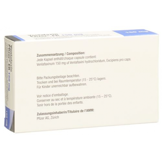 Венлафаксин Пфайзер ER 150 мг 14 ретард капсул