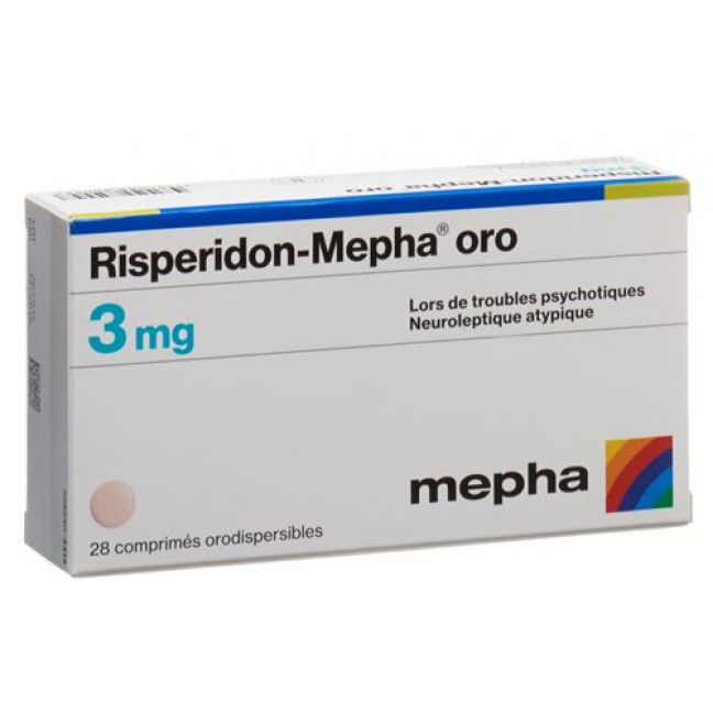 Рисперидон Мефа Оро 3 мг 28 ородиспергируемых таблеток