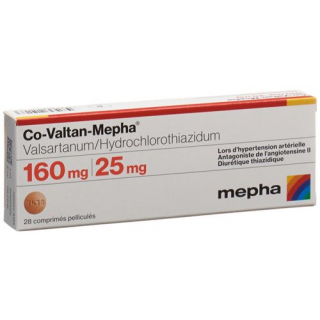 Ко-Валтан Мефа 160/25 мг 98 таблеток покрытых оболочкой  