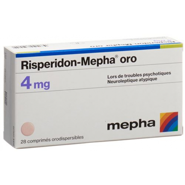 Рисперидон Мефа Оро 4 мг 28 ородиспергируемых таблеток