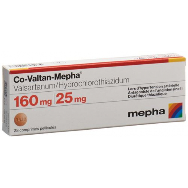 Ко-Валтан Мефа 160/25 мг 28 таблеток покрытых оболочкой 