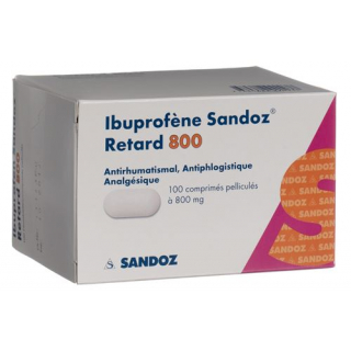 Ибупрофен Сандоз Ретард 800 мг 100 таблеток покрытых оболочкой