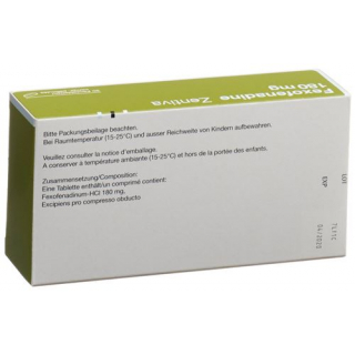 Фексофенадин Зентива 180 мг 30 таблеток покрытых оболочкой 