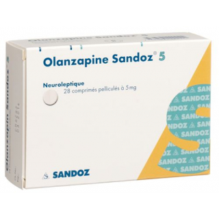 Оланзапин Сандоз 5 мг 28 таблеток покрытых оболочкой 
