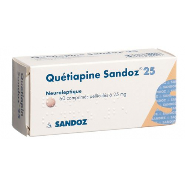 Кветиапин Сандоз 25 мг 60 таблеток покрытых оболочкой 