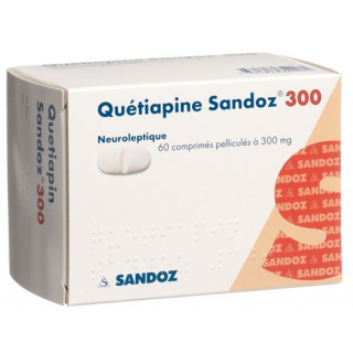 Кветиапин Сандоз 300 мг 60 таблеток покрытых оболочкой 