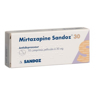 Миртазапин Сандоз 30 мг 10 таблеток покрытых оболочкой