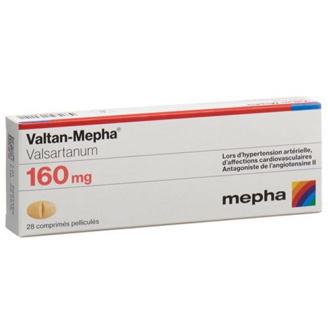 Валтан Мефа 160 мг 28 таблеток покрытых оболочкой 
