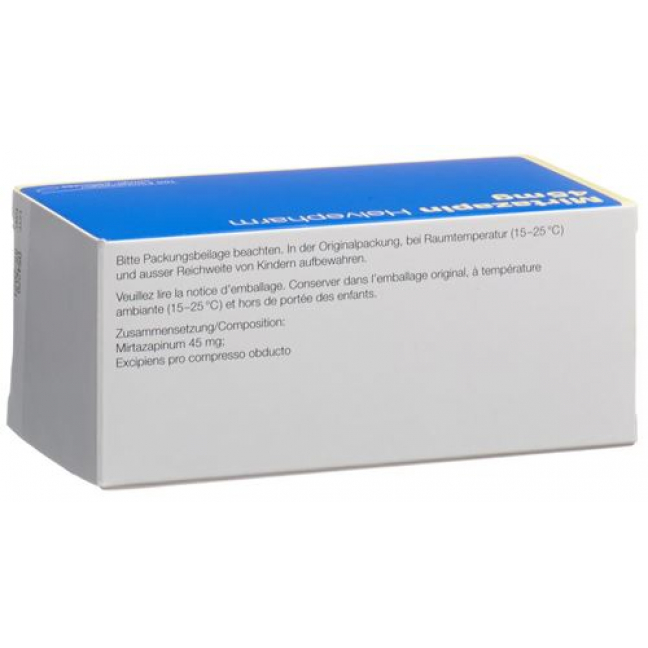 Миртазапин Хелвефарм 45 мг 100 таблеток покрытых оболочкой  