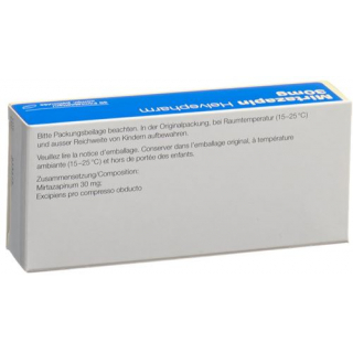 Миртазапин Хелвефарм 30 мг 30 таблеток покрытых оболочкой 
