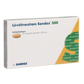 Леветирацетам Сандоз 500 мг 20 таблеток покрытых оболочкой