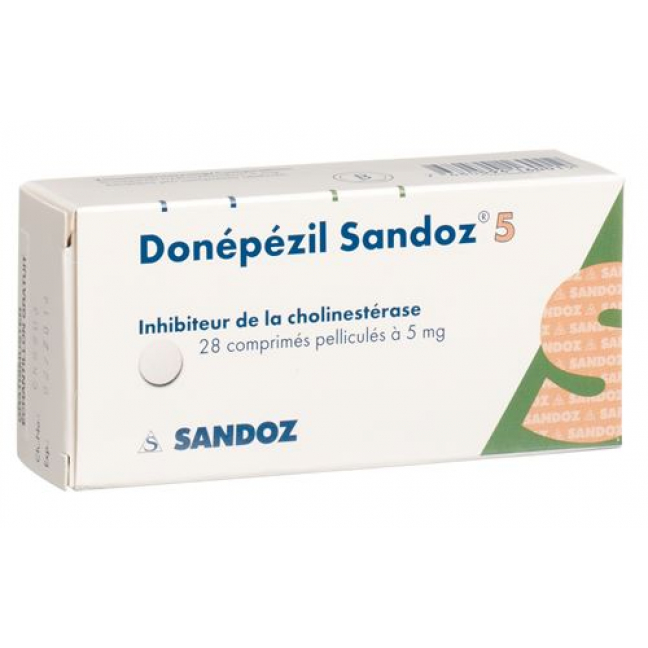 Донепезил Сандоз 5 мг 28 таблеток покрытых оболочкой 