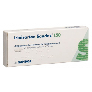 Ирбесартан Сандоз 150 мг 28 таблеток покрытых оболочкой