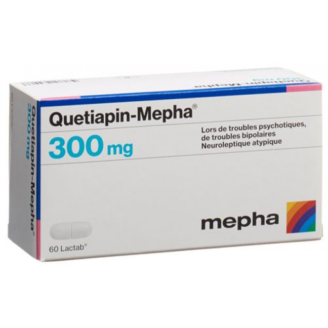 Кветиапин Мефа 300 мг 100 таблеток покрытых оболочкой 