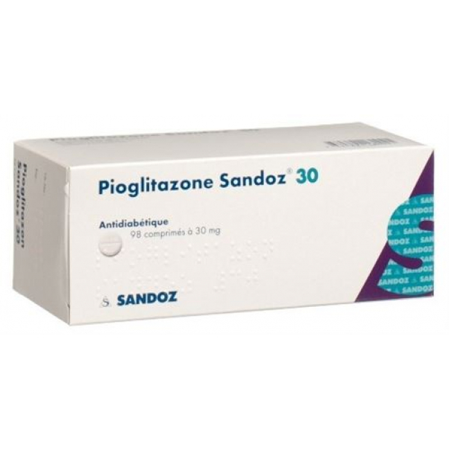 Пиоглитазон Сандоз 30 мг 98 таблеток 
