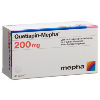 Кветиапин Мефа 200 мг 100 таблеток покрытых оболочкой 