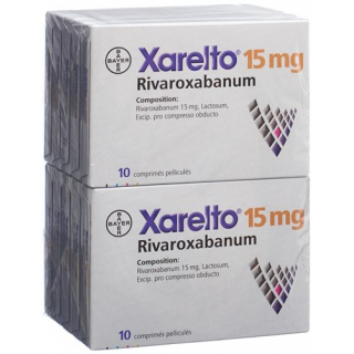 Ксарелто 15 мг 10 х таблеток покрытых оболочкой 