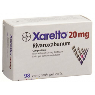 Ксарелто 20 мг 98 таблеток покрытых оболочкой 