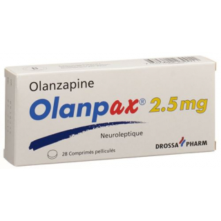 Оланпакс 2,5 мг 28 таблеток покрытых оболочкой 