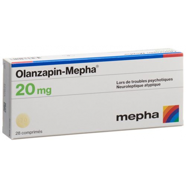 Оланзапин Мефа 20 мг 28 таблеток