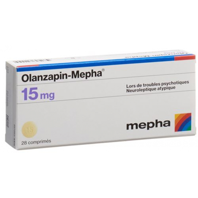 Оланзапин Мефа 15 мг 28 таблеток