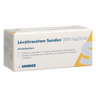 Леветирацетам Сандоз концентрат для в/в инфузий 500 мг / 5 мл 10 флаконов по 5 мл