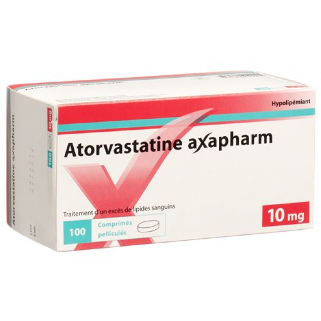 Atorvastatin Axapharm 10 mg 100 filmtablets