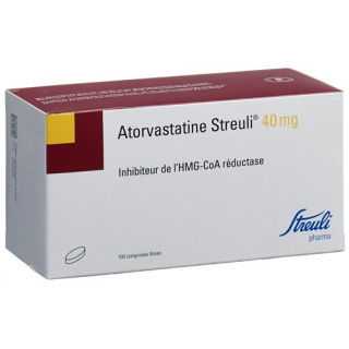 Аторвастатин Штройли 40 мг 100 таблеток покрытых оболочкой