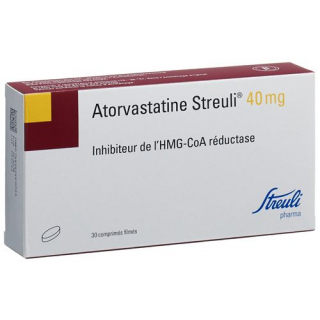 Аторвастатин Штройли 40 мг 30 таблеток покрытых оболочкой