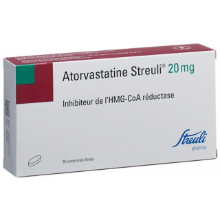 Аторвастатин Штройли 20 мг 30 таблеток покрытых оболочкой
