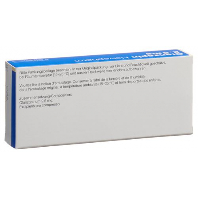 Оланзапин Хелвефарм 2,5 мг 28 таблеток 