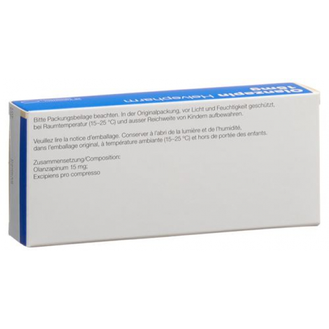 Оланзапин Хелвефарм 15 мг 28 таблеток