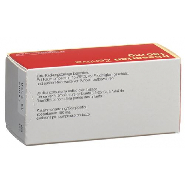 Ирбесартан Зентива 150 мг 98 таблеток покрытых оболочкой