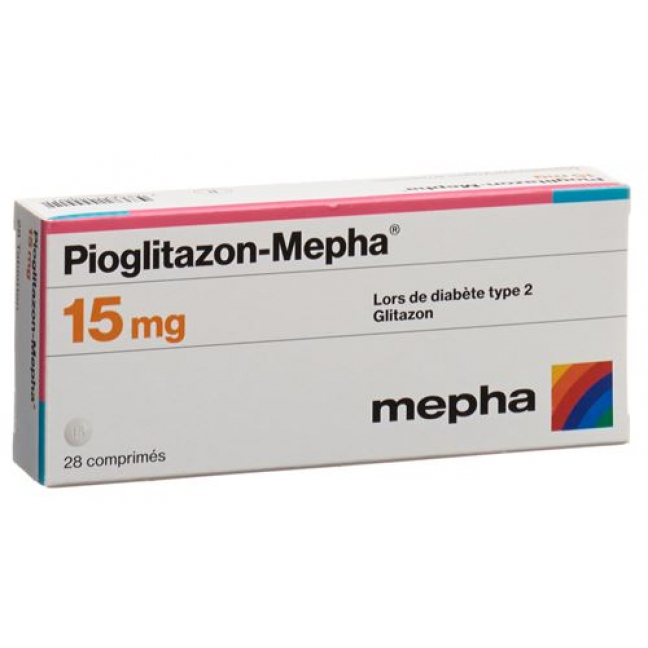 Пиоглитазон Мефа 15 мг 28 таблеток