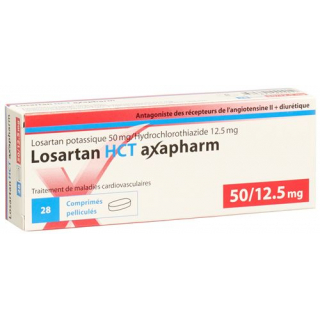 Лозартан НСТ Аксафарм 50/12.5 мг 98 таблеток покрытых оболочкой