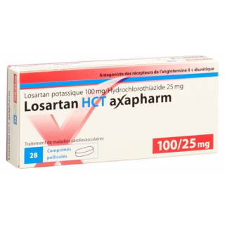 Losartan HCT Axapharm 100/25 mg 28 filmtablets