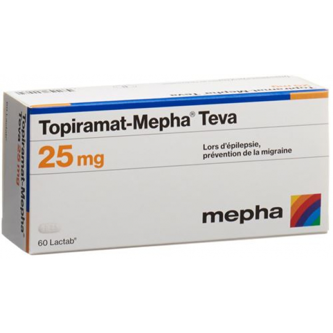 Топирамат Мефа Тева 25 мг 60 таблеток покрытых оболочкой 