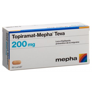 Топирамат Мефа Тева 200 мг 60 таблеток покрытых оболочкой  