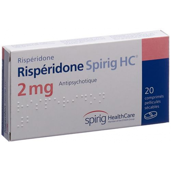 Рисперидон Спириг 2 мг 20 таблеток покрытых оболочкой  