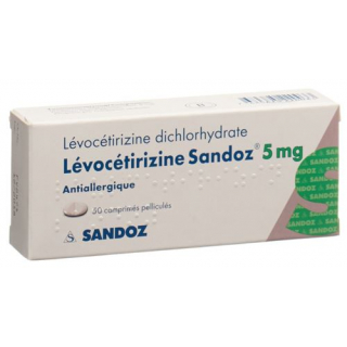 Левоцетиризин Сандоз 5 мг 50 таблеток покрытых оболочкой