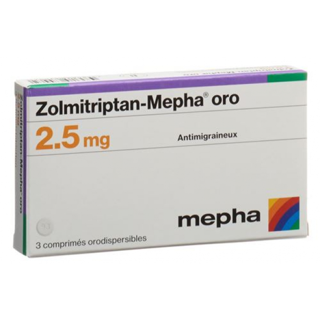 Золмитриптан Мефа Оро 2,5 мг 6 ородиспергируемых таблеток