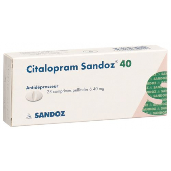 Циталопрам Сандоз 40 мг 28 таблеток покрытых оболочкой  