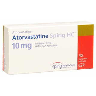 Аторвастатин Спириг 10 мг 30 таблеток покрытых оболочкой  