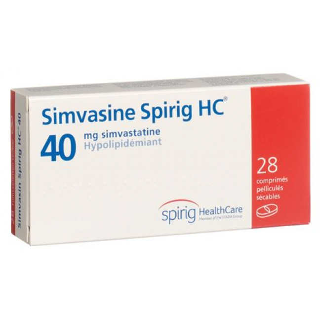 Simvasin Spirig 40 mg 28 filmtablets
