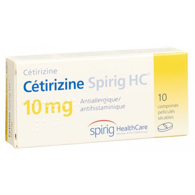 Цетиризин Спириг 10 мг 10 таблеток покрытых оболочкой