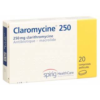 Кларомицин 250 мг 20 таблеток покрытых оболочкой
