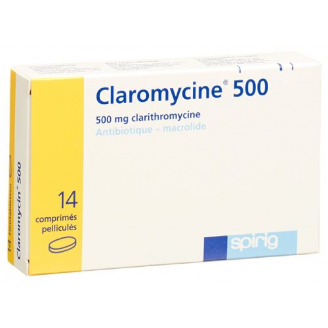 Кларомицин 500 мг 20 таблеток покрытых оболочкой