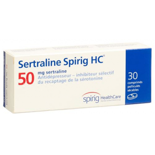 Сертралин Спириг HC 50 мг 30 таблеток покрытых оболочкой