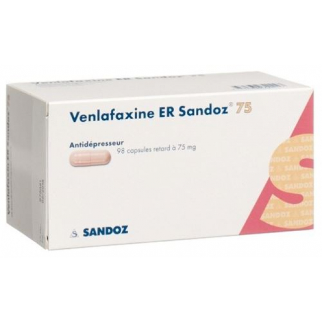 Венлафаксин ER Сандоз 75 мг 98 ретард капсул 