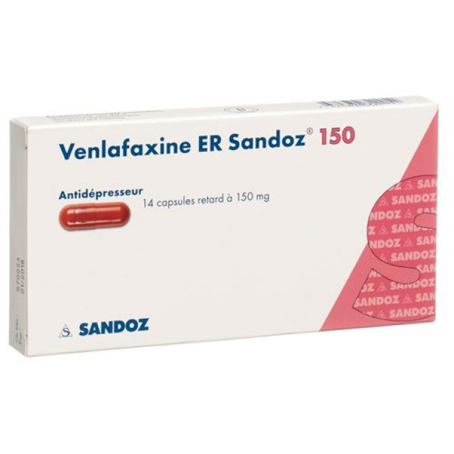 Венлафаксин ER Сандоз 150 мг 14 ретард капсул  